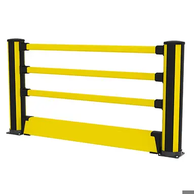Skyddsräcke för fotgängare med Golvbarriär