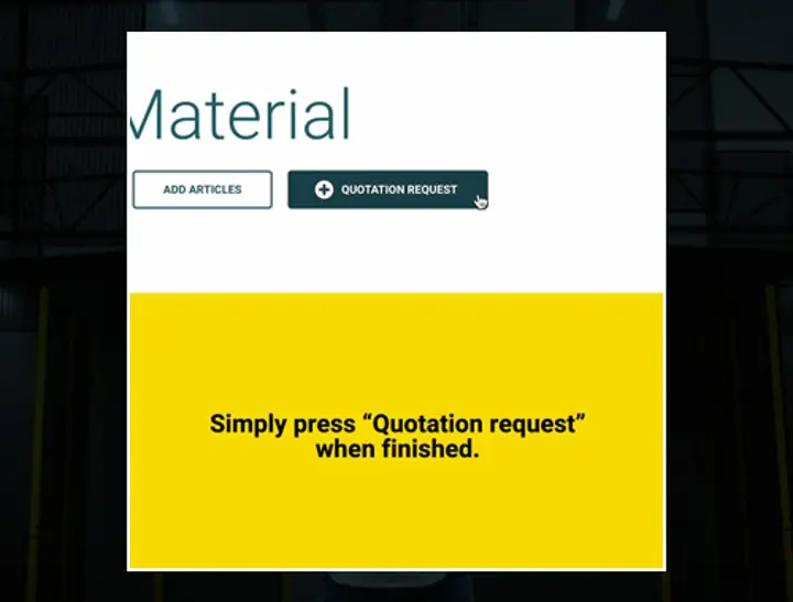 Skapa en offertförfrågan direkt i Axelent Safety Design  Skapa en offertförfrågan direkt i Axelent Safety Design