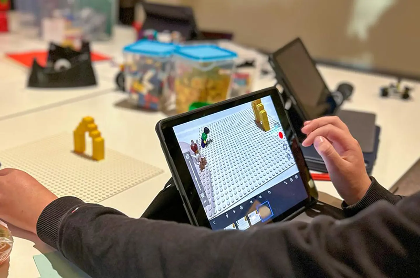 En Ipad som visar ett spel