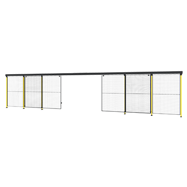 Skjutport med mittlåsning
